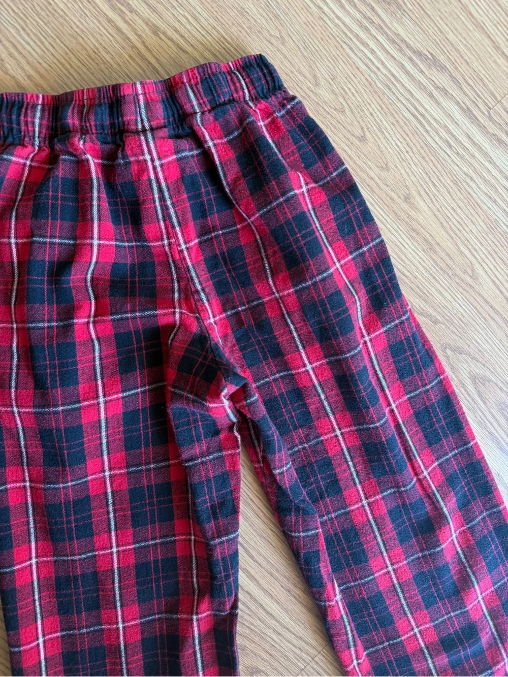 🟢3/$15 Boxercraft Boys S (6-8) Red Black Plaid Flannel Pajama Pants 🎄